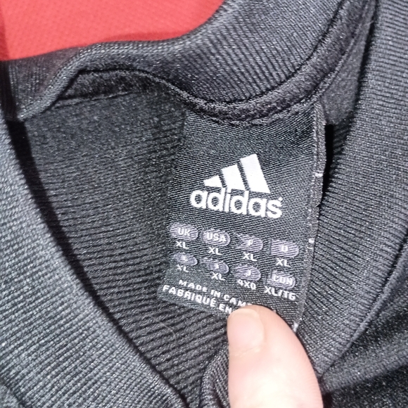 Adidas Black Crewneck with White Accents - Picture 5 of 12